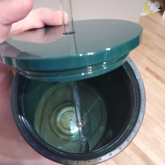 Starbucks 24 oz Venti Tumbler Emerald Green Glitter Flecks - Picture 3 of 3